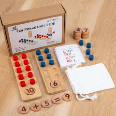 Juego Rápido de Aritmética de Madera