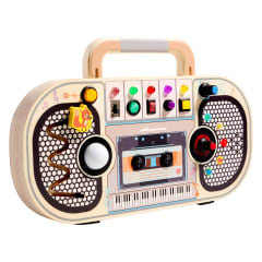Tablero Led Sensorial  con Radio de Madera
