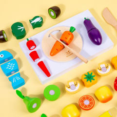 Verduras, Frutas y otros para Cortar - 22 pzs de Madera