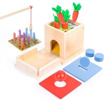 Caja de Encaje de Madera 4 en 1