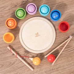 Juego de Cuentas con Clip Magnético de Madera 2