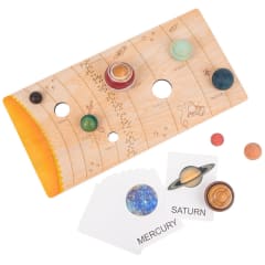 Cubierta con Encaje de  Planetas de Madera