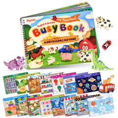 Libro Educativo con 7 Tarjetas y Velcro