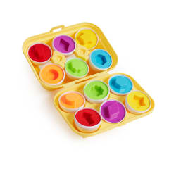 Huevos Didácticos con Formas – Set de 6