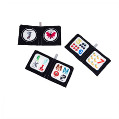 6 Libros de Estimulación para Bebés – Fondo Negro