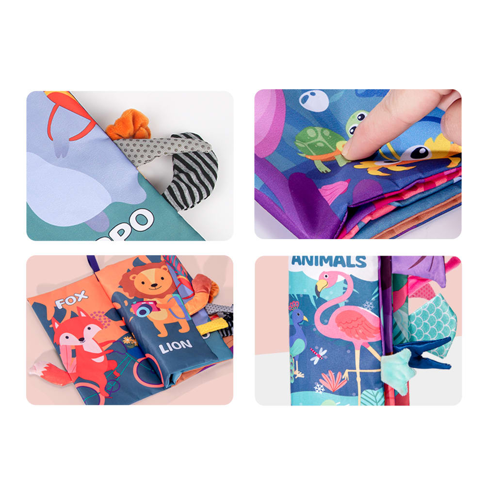 Set 3 Libros Sensoriales de Tela para Estimulación3