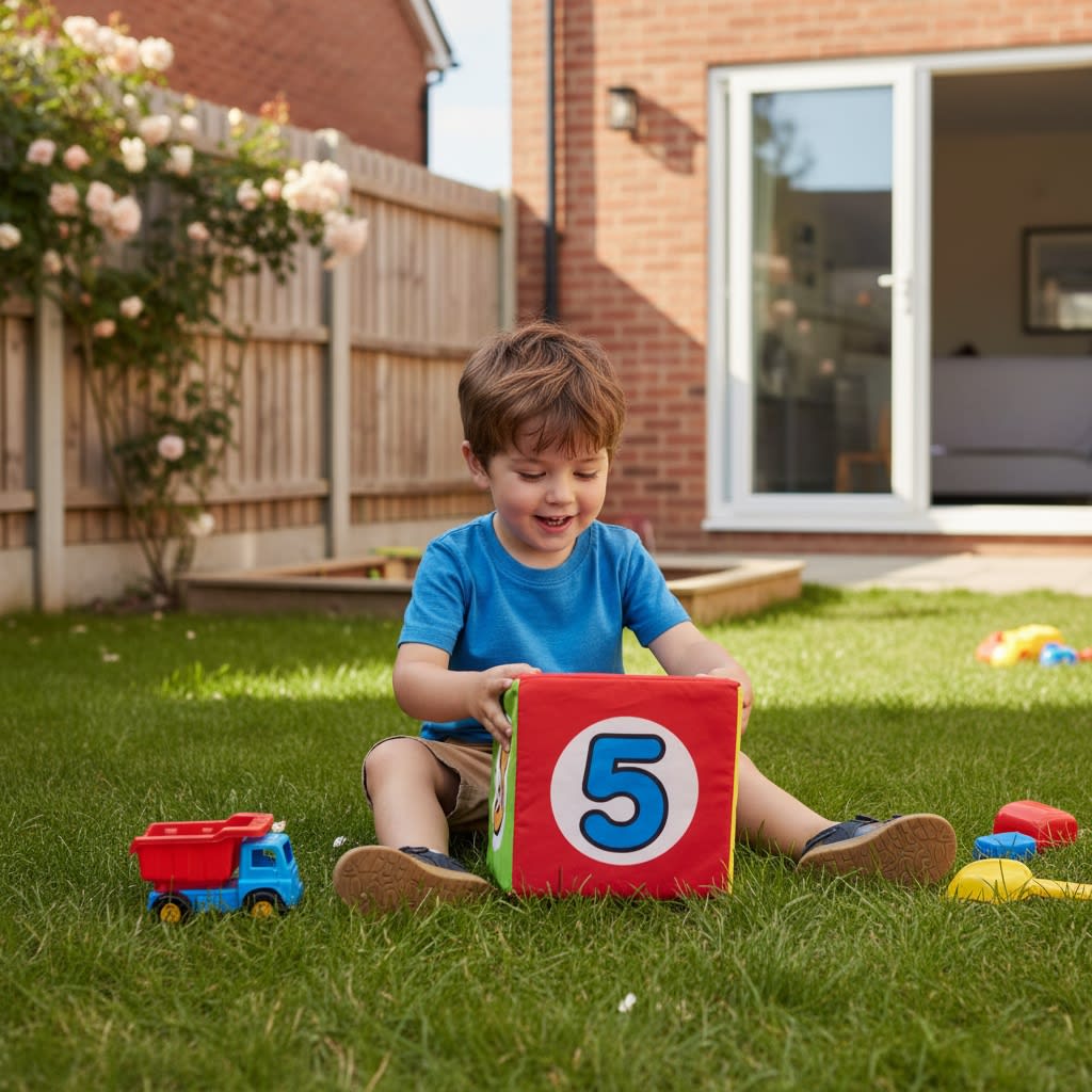 Dado de Tela con Números de 20 cm2