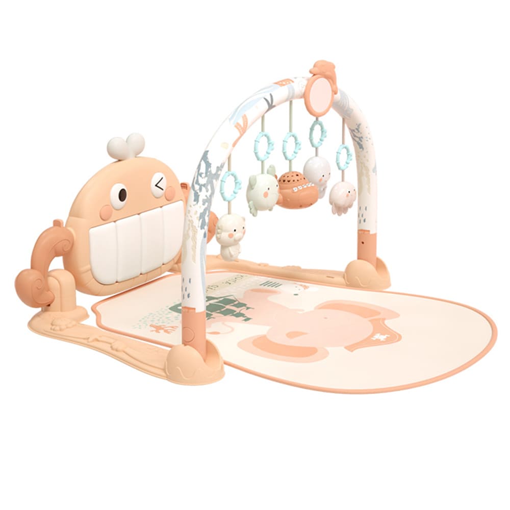 Gimnasio Piano Blanco con Luces y Música, damasco o celeste.5