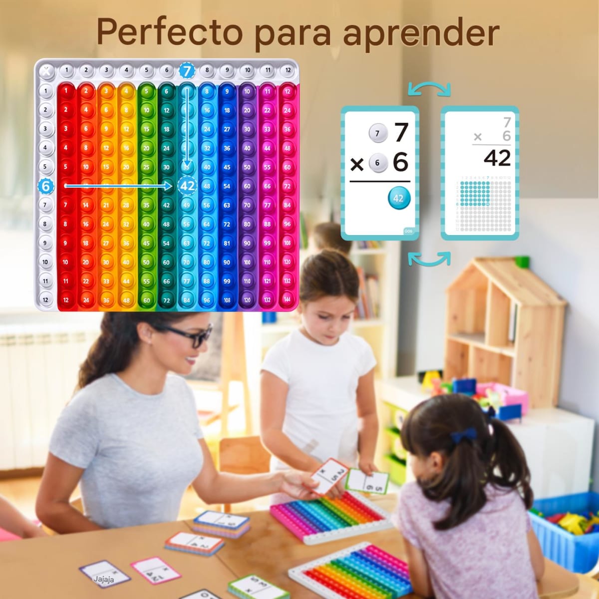 Set 156 Tarjetas Multiplicación con Tablero POP1