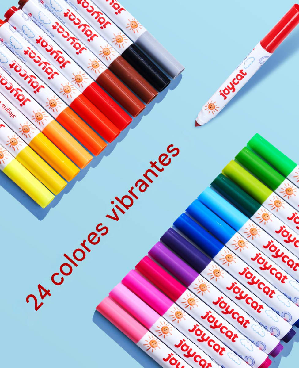 Set de 24 Plumones con Caja Plástica2