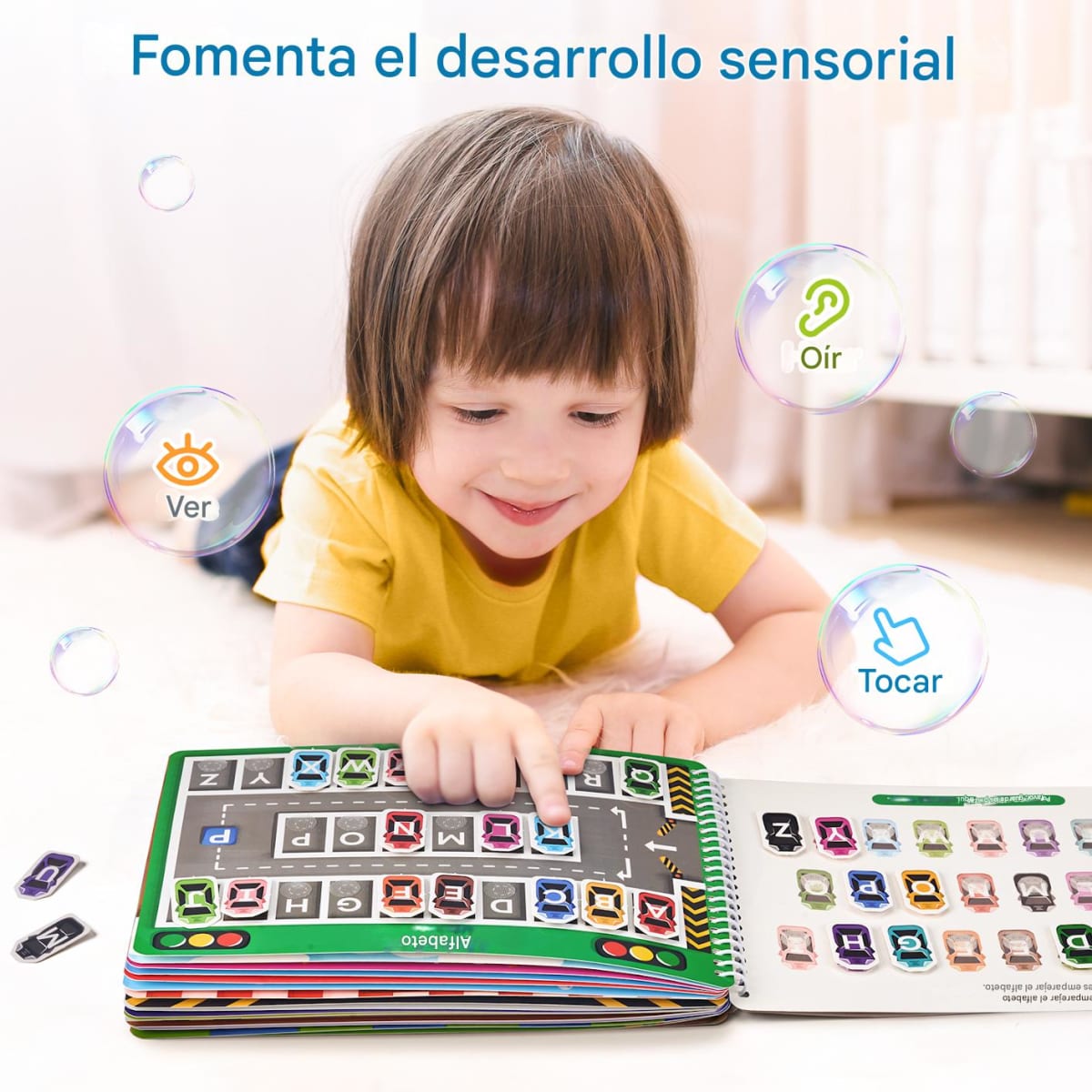 Libro Educativo con 7 Tarjetas y Velcro2