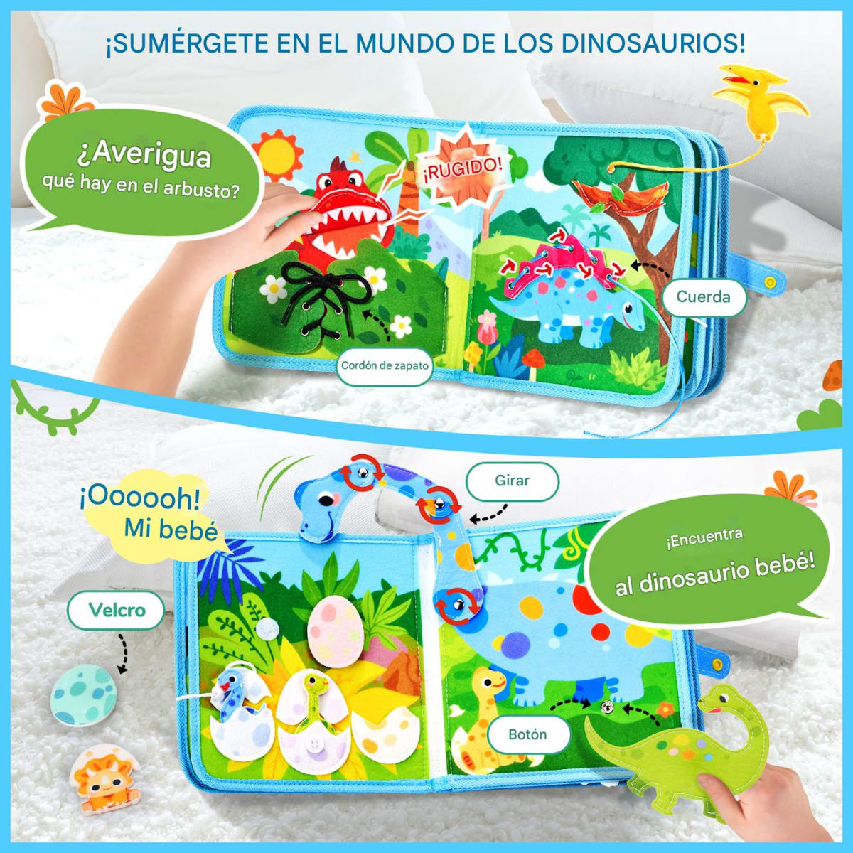 Libro Educativo Actividades Dinos2