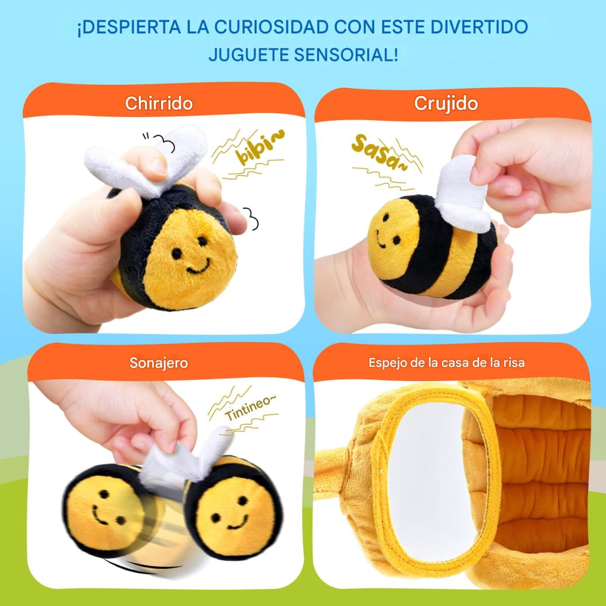 Colmena de Peluche con 5 Abejitas4