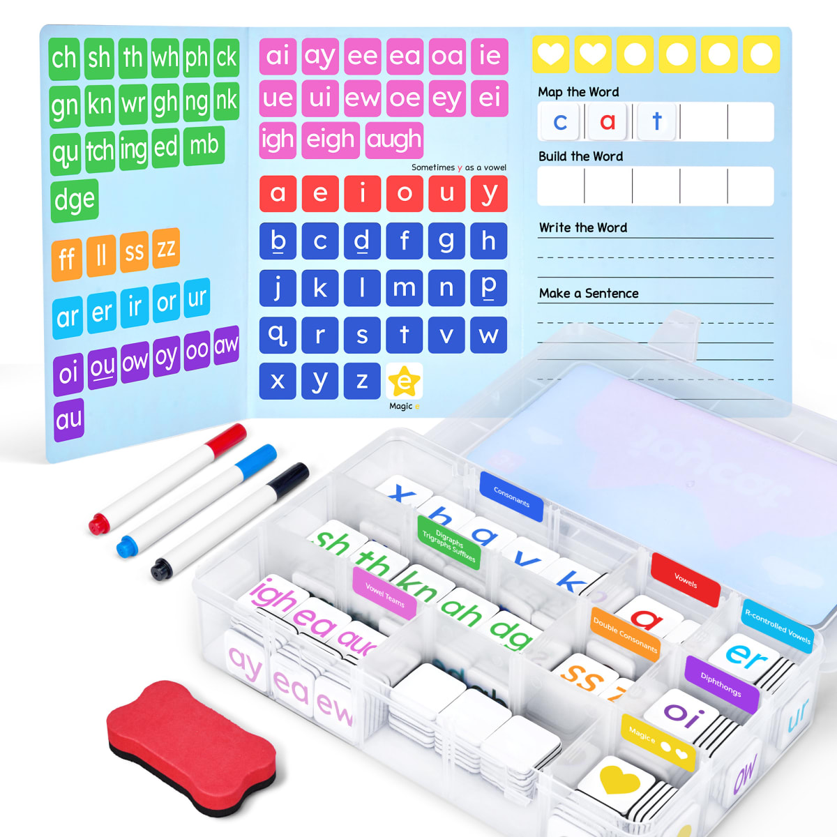 249 Letras Magnéticas tipo Phonics2