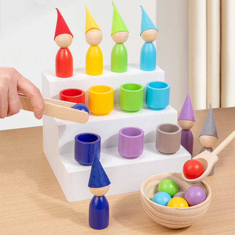 Juego de Copas, Sombreros y Pelotas de Madera2