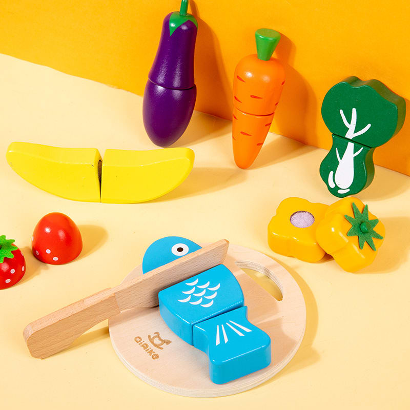 Verduras, Frutas y otros para Cortar - 22 pzs de Madera2