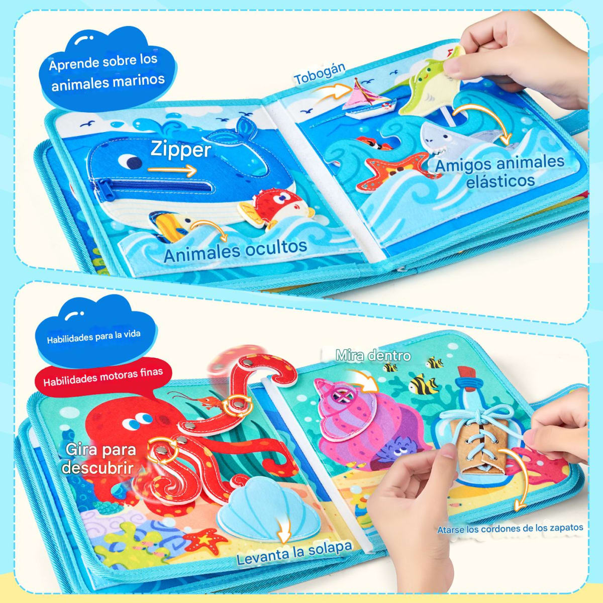 Libro Educativo Actividades Océano2