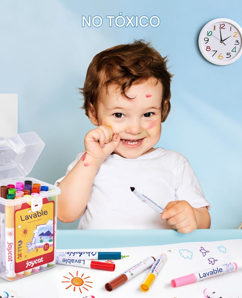 Set de 24 Plumones con Caja Plástica4