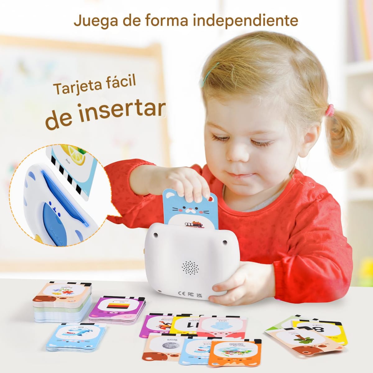 Tarjetas Interactivas Parlantes Inglés y Español  Blanca4