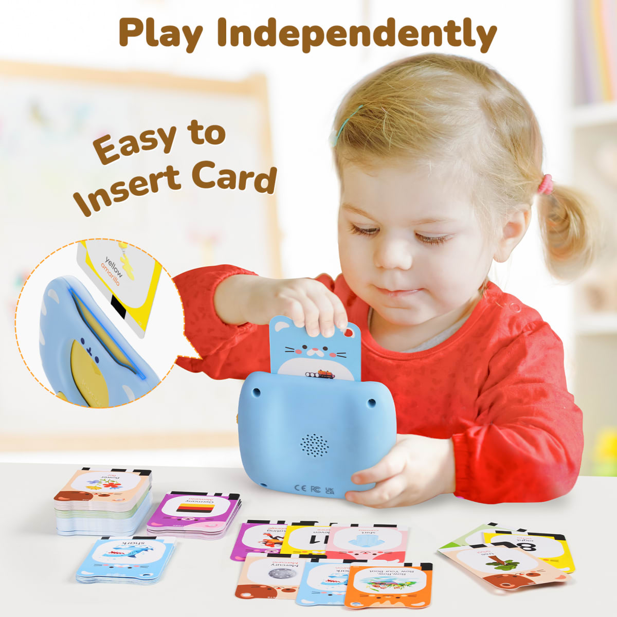 Tarjetas Interactivas Parlantes Inglés y Español  Celeste4