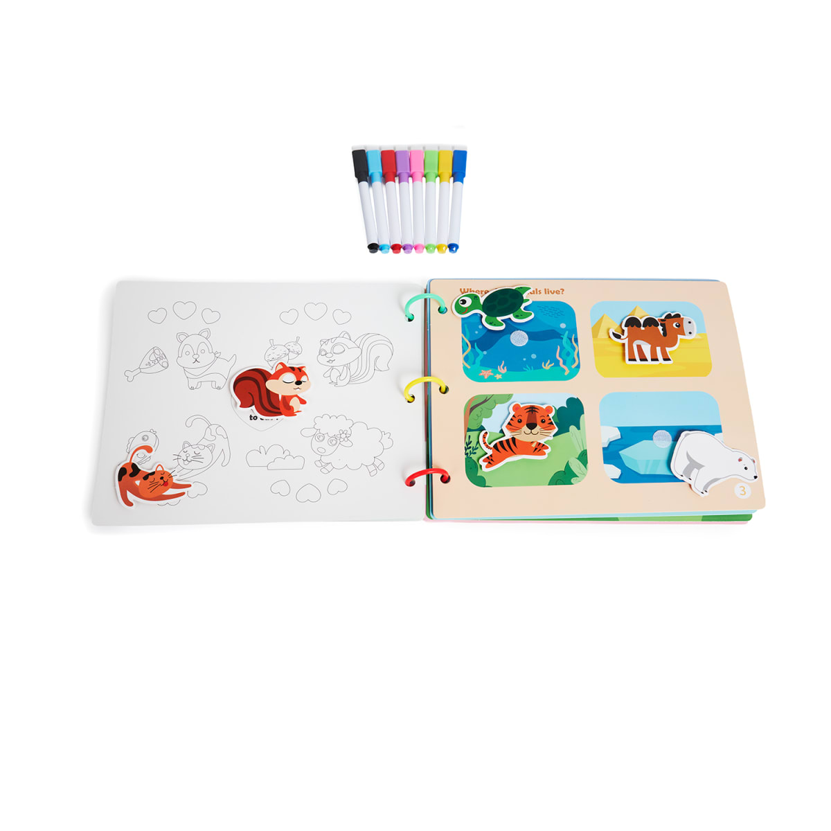 Libro Educativo con Velcro – Animales3