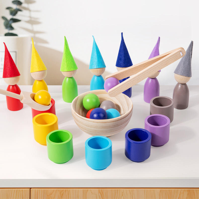 Juego de Copas, Sombreros y Pelotas de Madera3