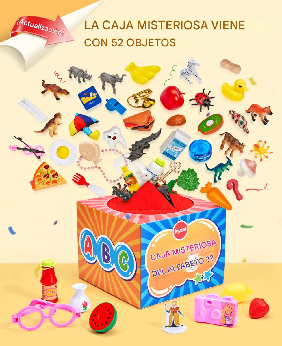 Caja Misteriosa del Alfabeto con 52 Miniaturas3