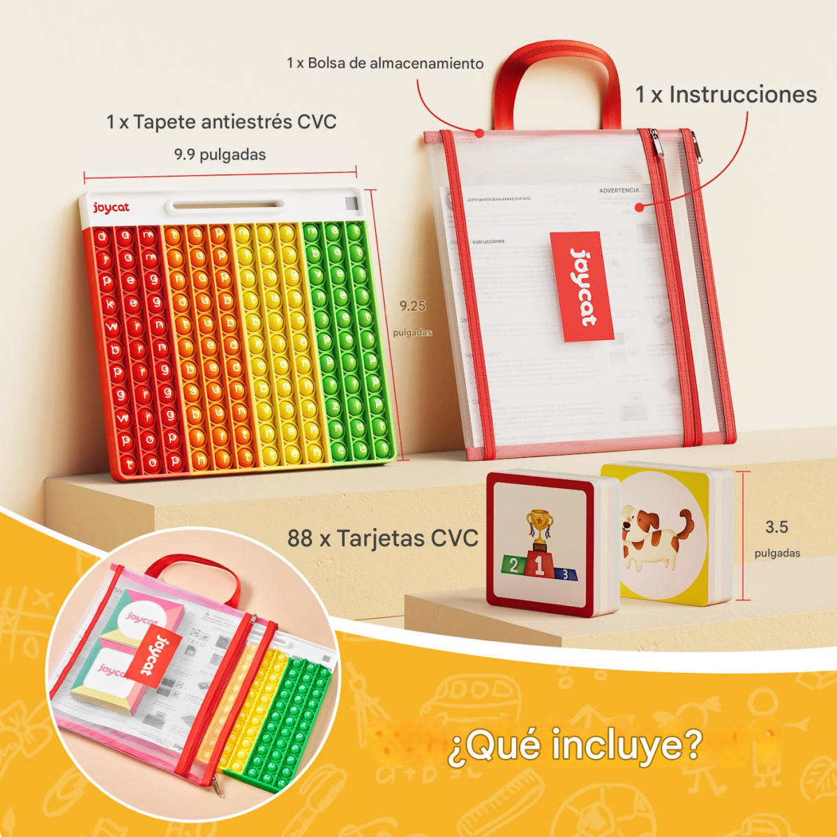 Juego de Palabras CVC con Tablero POP5