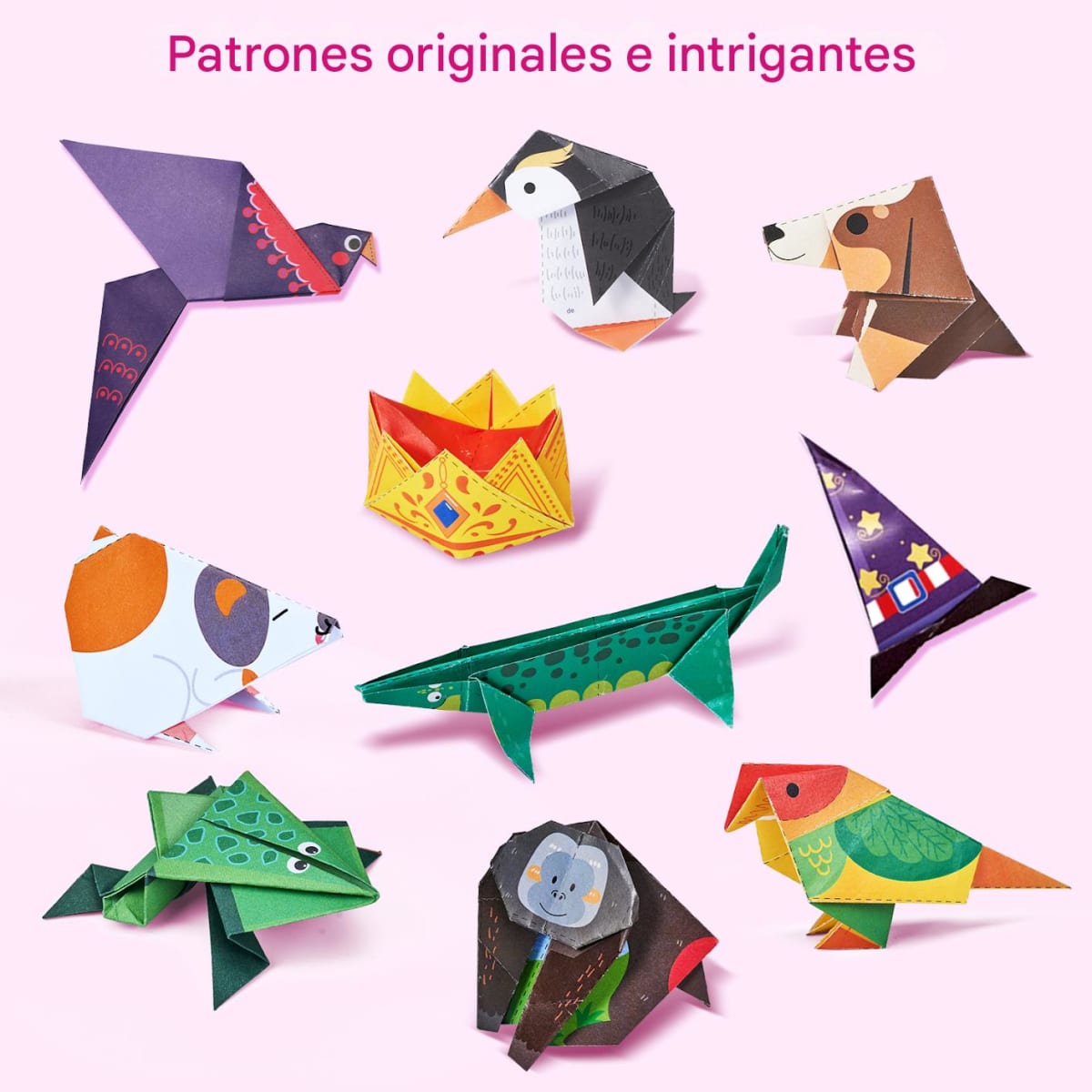 Kit 180 Papeles de Origami de Unicornios3