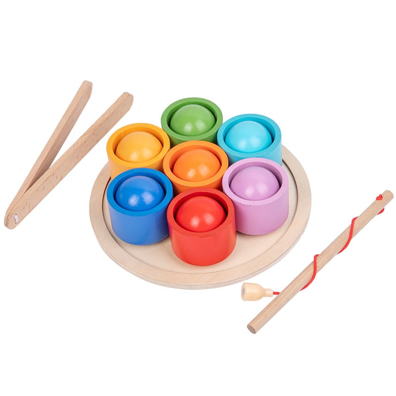 Juego de Cuentas con Clip Magnético de Madera4