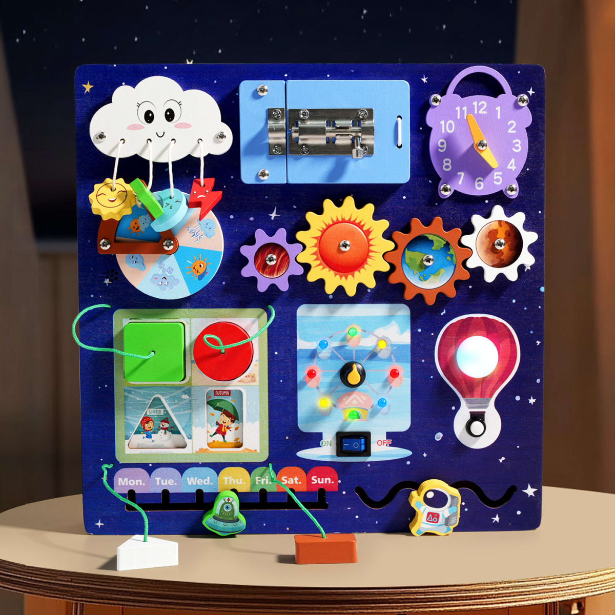 Tablero Sensorial Espacial de Madera4