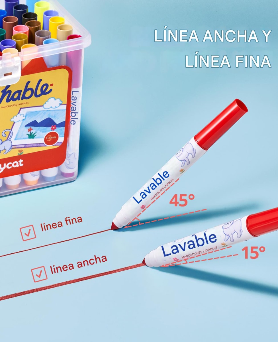 Set de 48 Plumones con Caja Plástica5