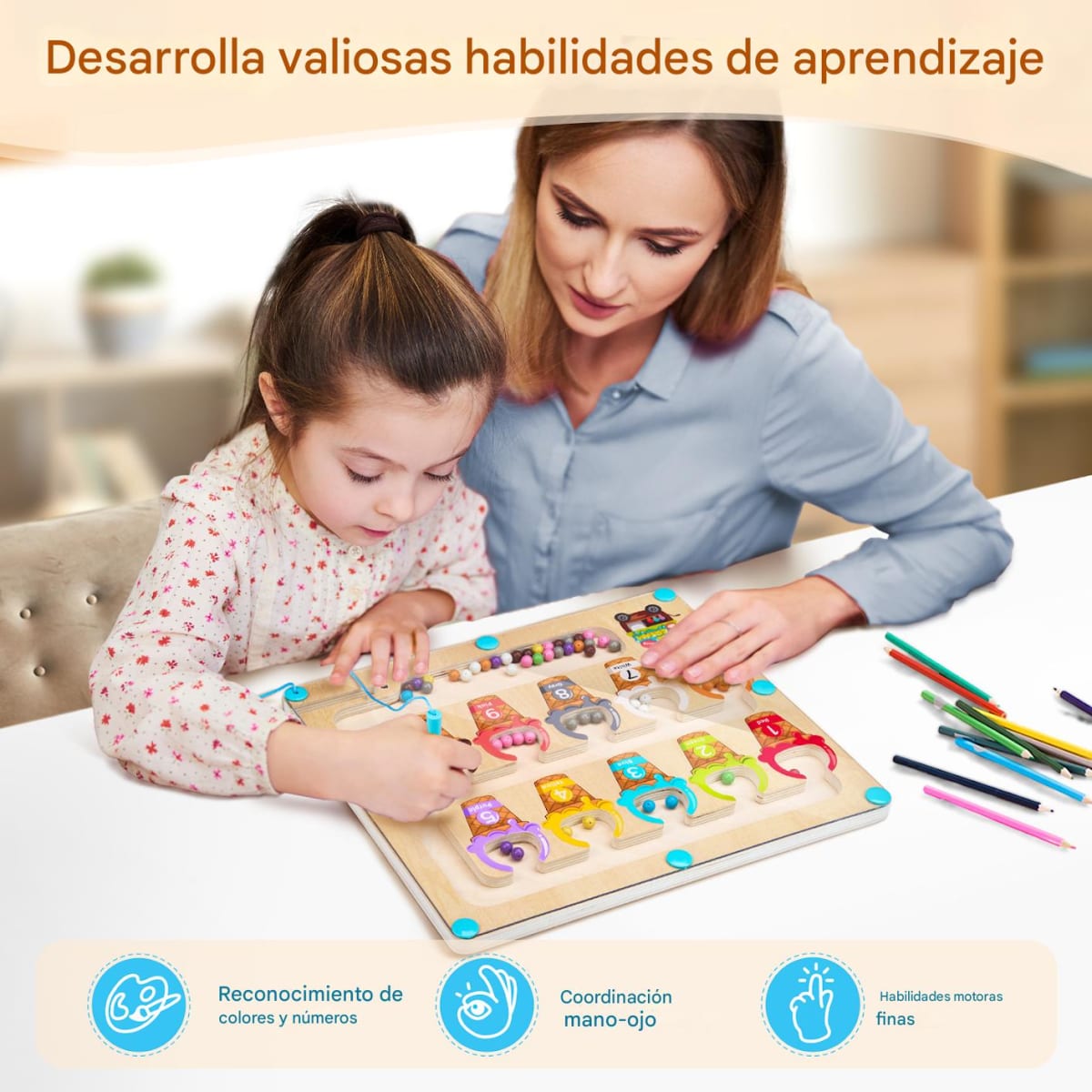 Laberinto Magnético de Colores y Conteo3