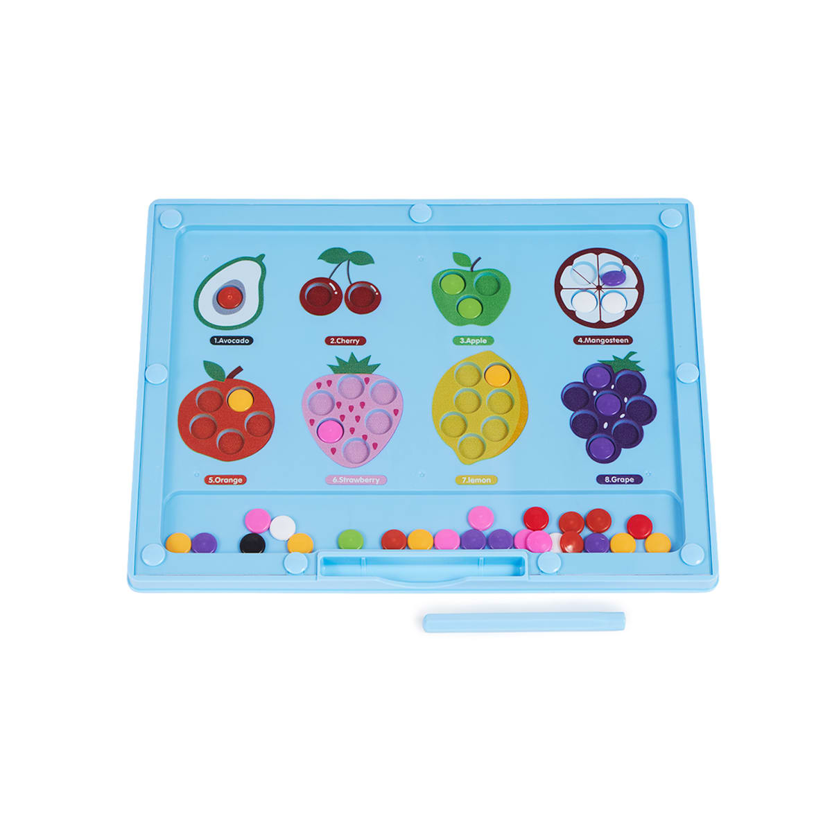 Tablero de Frutas para Contar y Encajar2