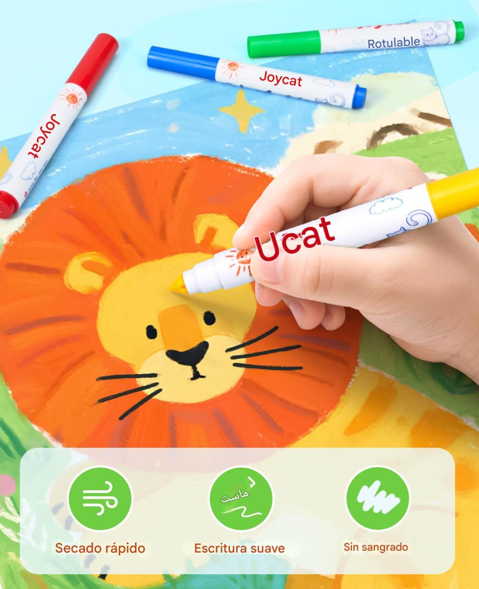 Set de 40 Plumones con colores vibrantes6