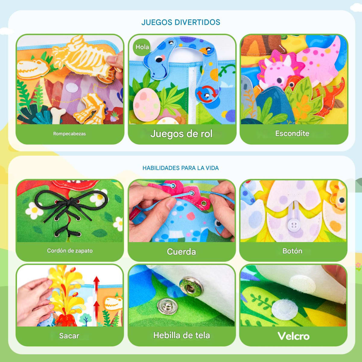 Libro Educativo Actividades Dinos6