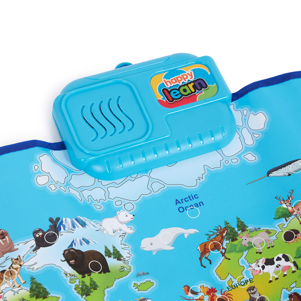 Mapamundi de Animales con Audio en Inglés3