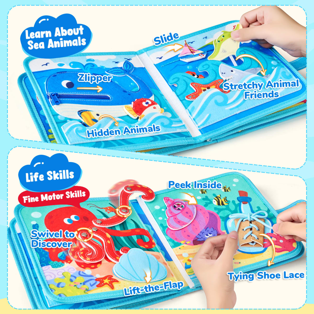 Libro Educativo Actividades Océano4