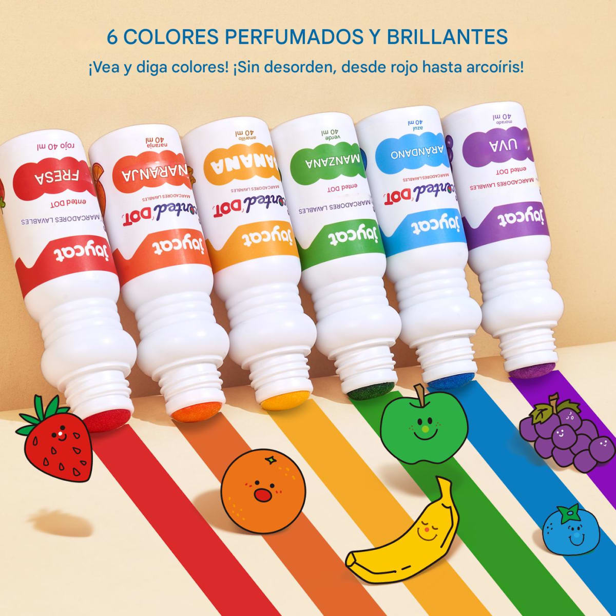 Set Plumones de Puntos Aromatizados y Lavables5