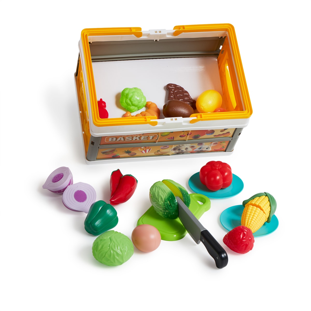 Canasto Plegable con Verduras para Cortar y Enteras1