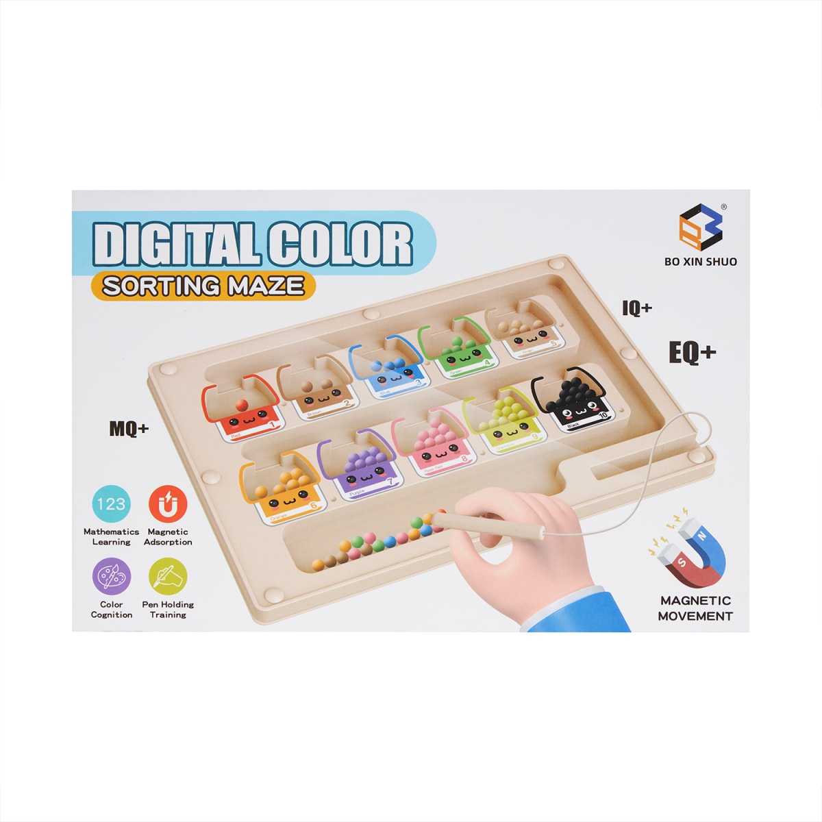 Laberinto Magnético de Colores y Números3