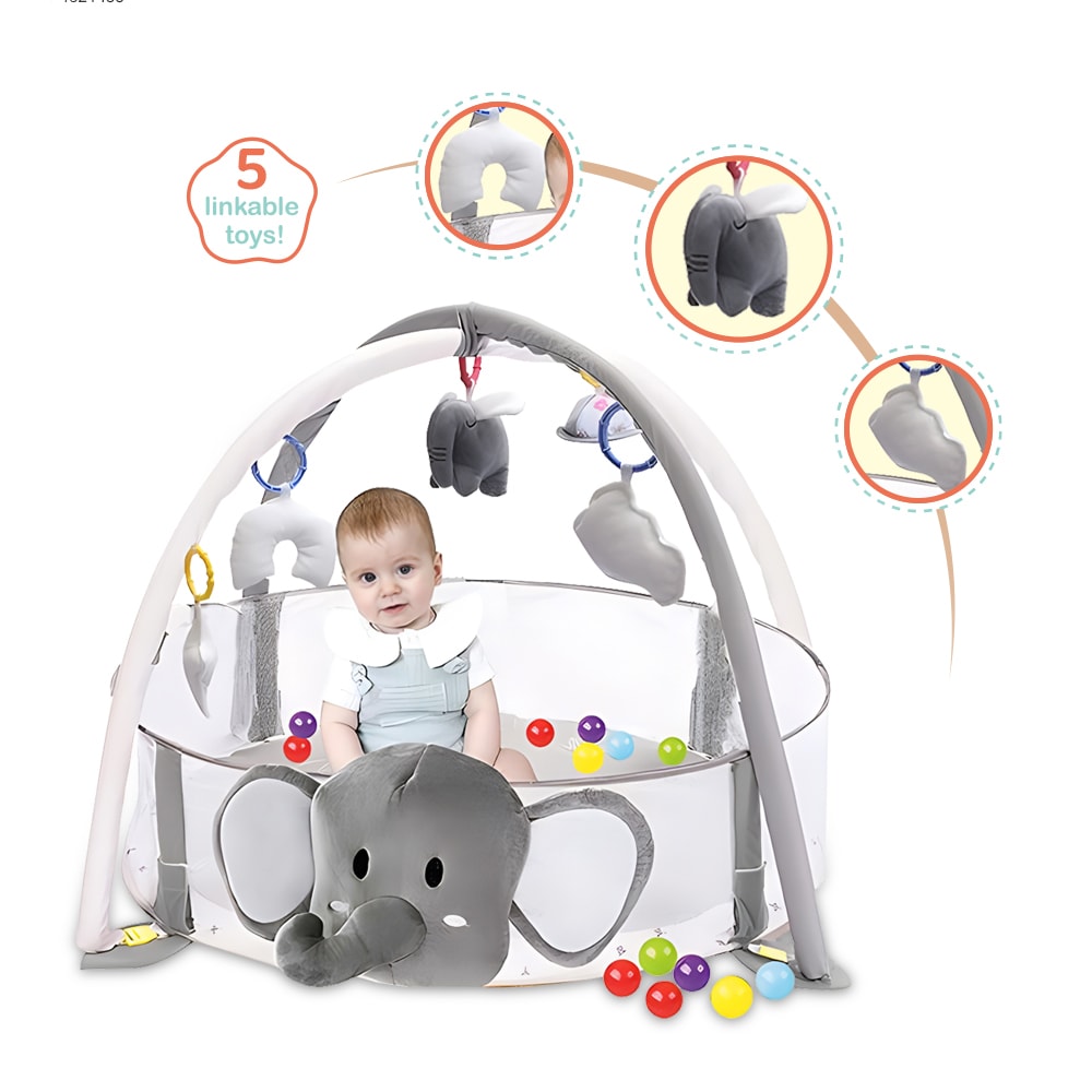 Gimnasio Elefante con Tapete y Piscina de Pelotas3