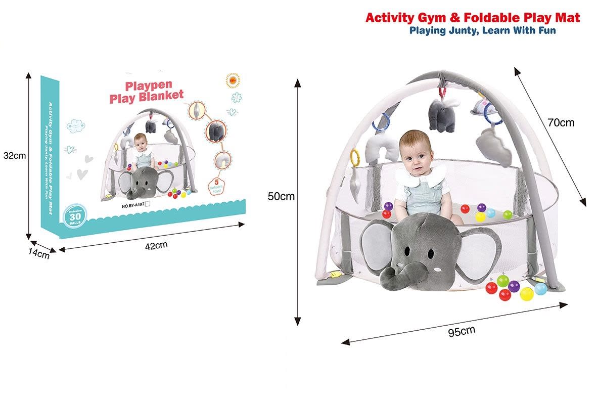Gimnasio Elefante con Tapete y Piscina de Pelotas1