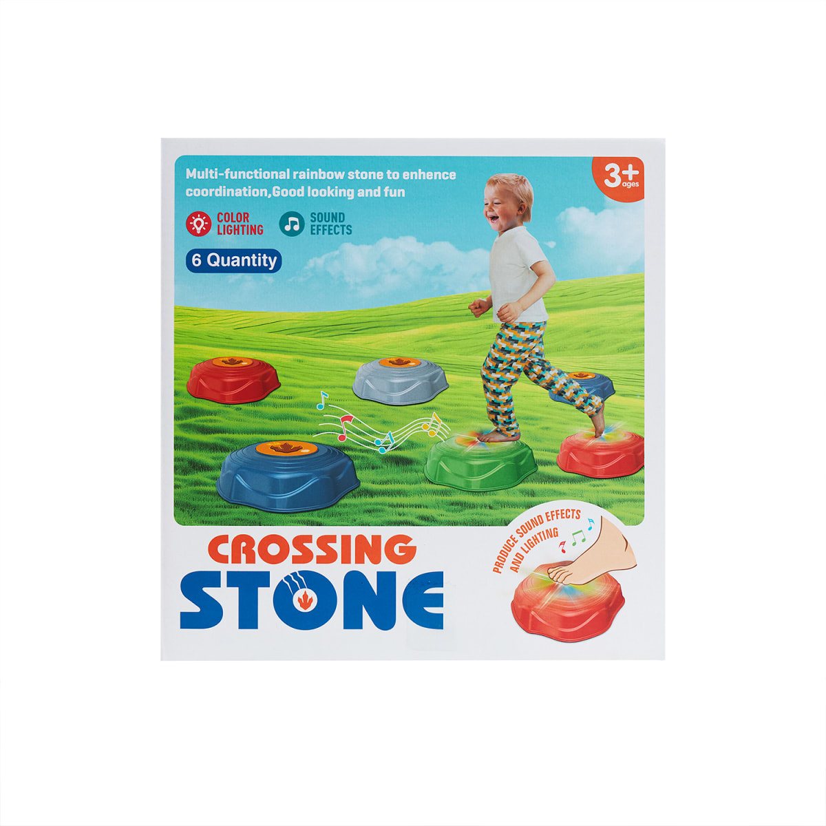 Piedras sensoriales con luz y sonido Dinosaurios3