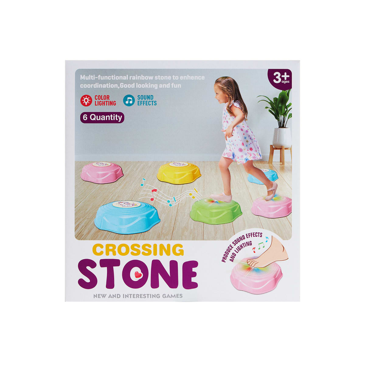 Piedras sensoriales con luz y sonido Unicornio3