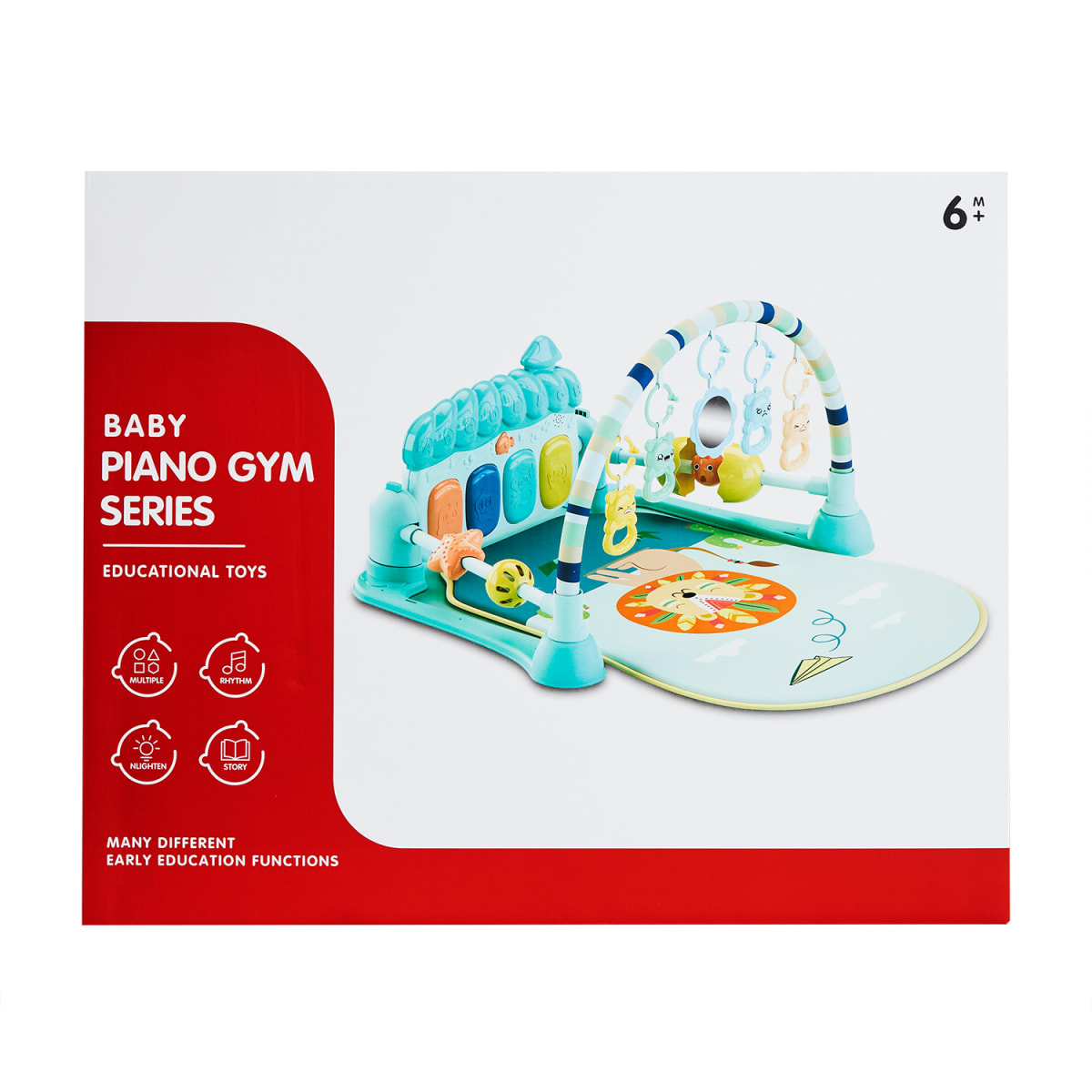 Gimnasio Piano con Luces y Música, celeste o rosado.2