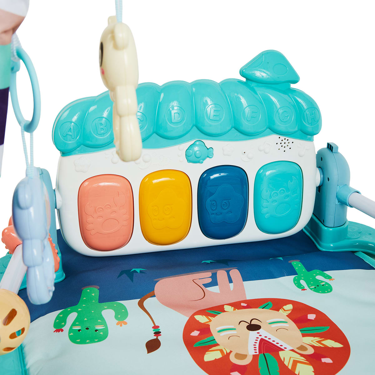 Gimnasio Piano con Luces y Música, celeste o rosado.4