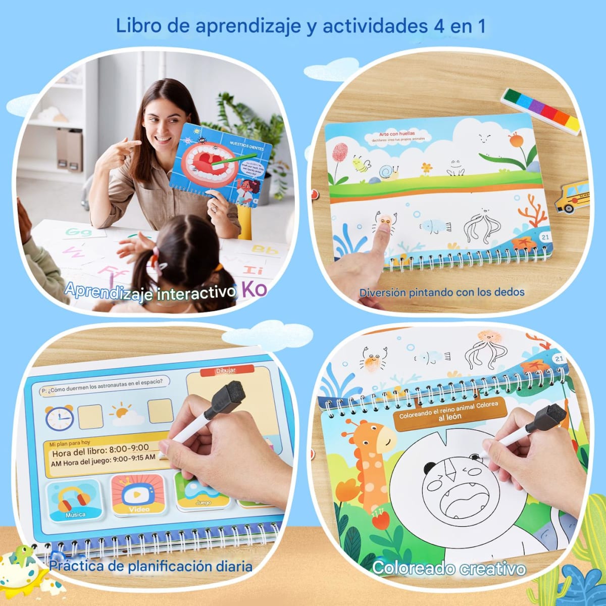 Libro Educativo con Tarjetas y Velcro1