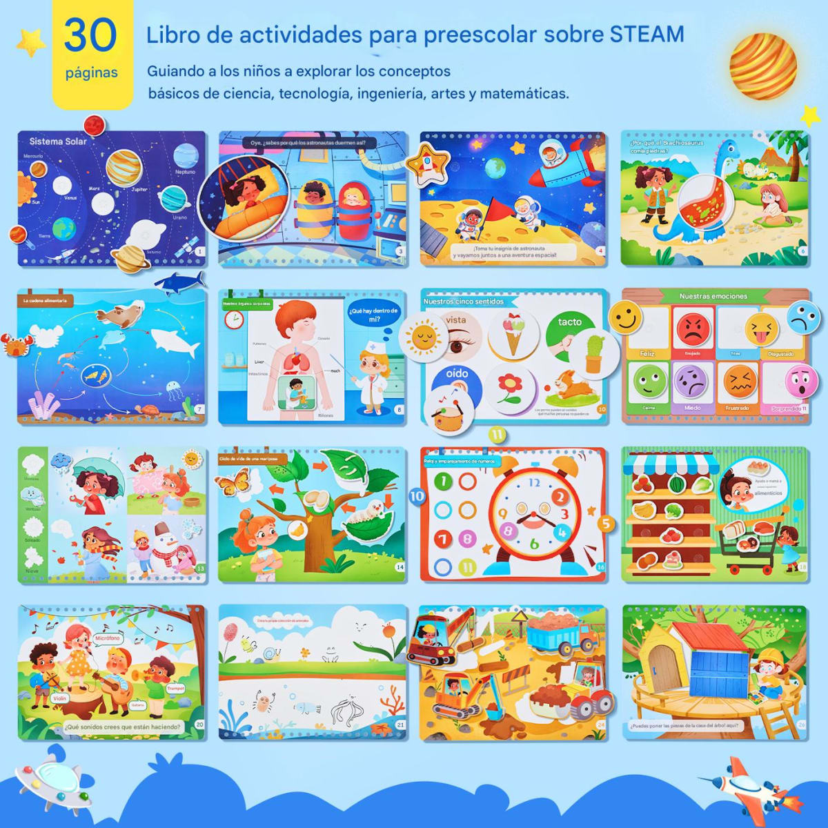 Libro Educativo con Tarjetas y Velcro7