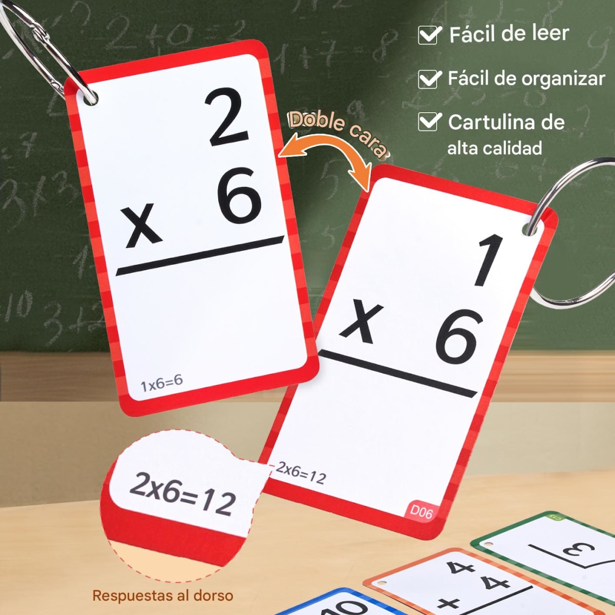 Set de Tarjetas Matemáticas de las Cuatro Operaciones2